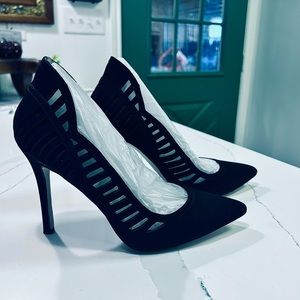 BCBGeneration Black Suede Pump. Size 7